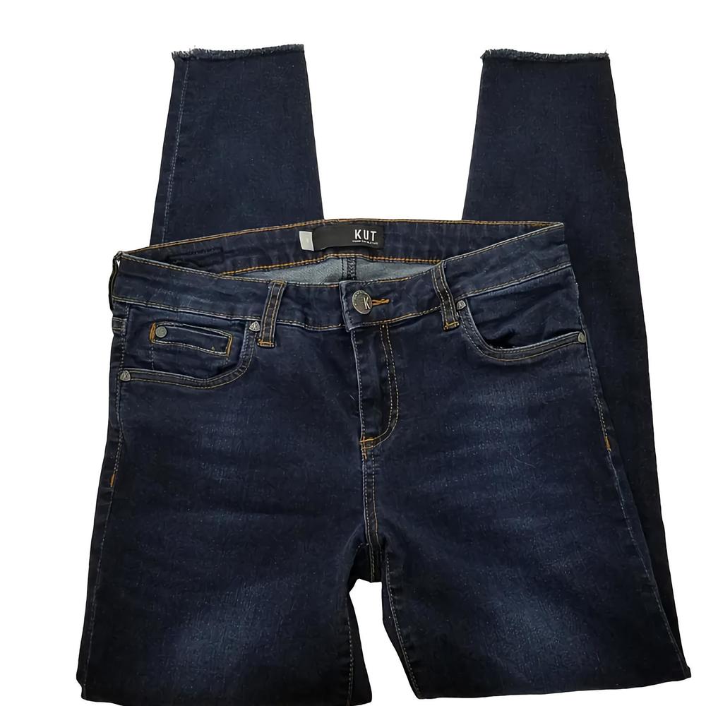 Kut from the Kloth Connie Ankle Skinny distressed sz 6 jeans